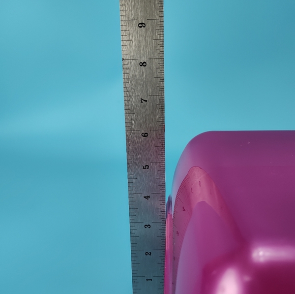 Caboodles Organizer Makeup Case Large Dark Pink Lips 3 Tier + Mirror VG - Picture 11 of 12